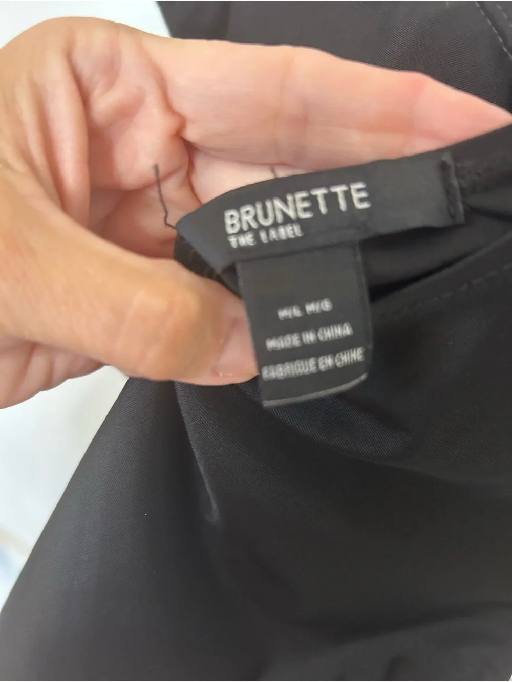 Brunette The Label Capri One Piece Swimsuit Sz M/L Black NWT - Picture 3 of 5